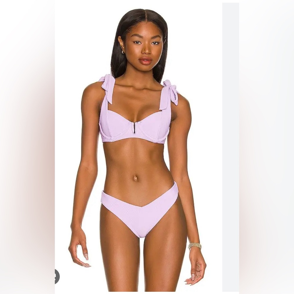 Beach Riot purple bikini.